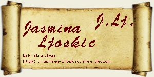 Jasmina Ljoskić vizit kartica